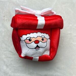 Merry & Bright Christmas Santa Rudolph Present 2-IN-1 Plush Dog Toy
